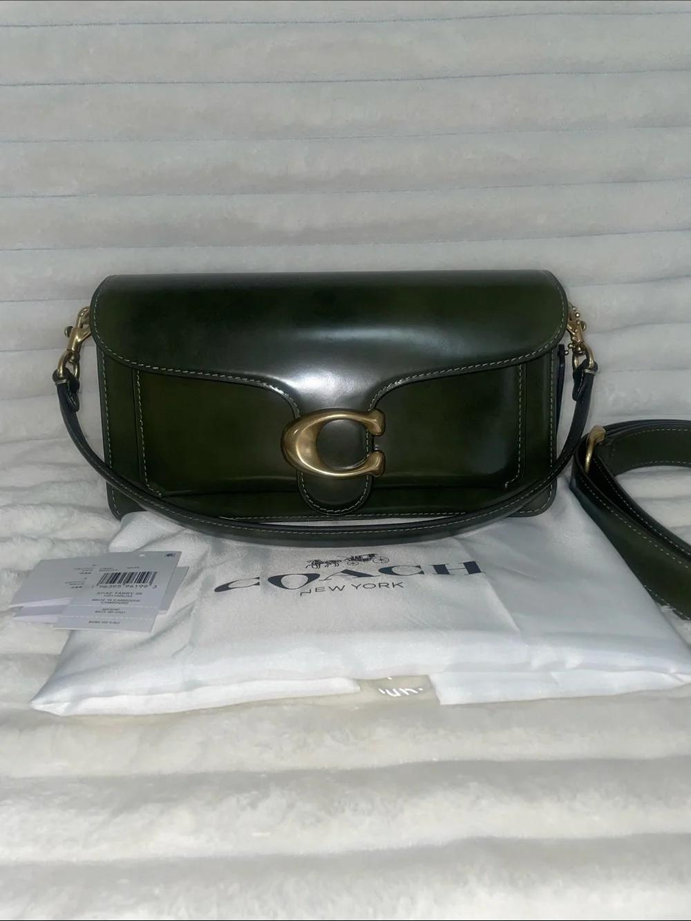 NWT Coach Tabby 26 in Olive Spazzolato  leather
